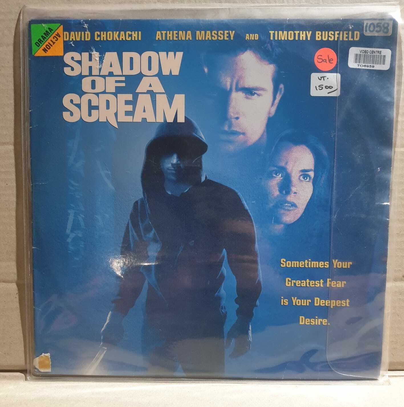 LASERDISC MOVIE - SHADOW OF A SCREAM - David Chokachi, Athena Massey, Timothy...