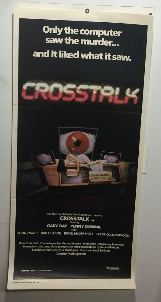 ORIGINAL DAYBILL MOVIE POSTER - CROSSTALK - AUSTRALIAN