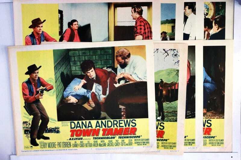 ORIGINAL LOBBY CARDS - TOWN TAMER - 1965 - set of 8