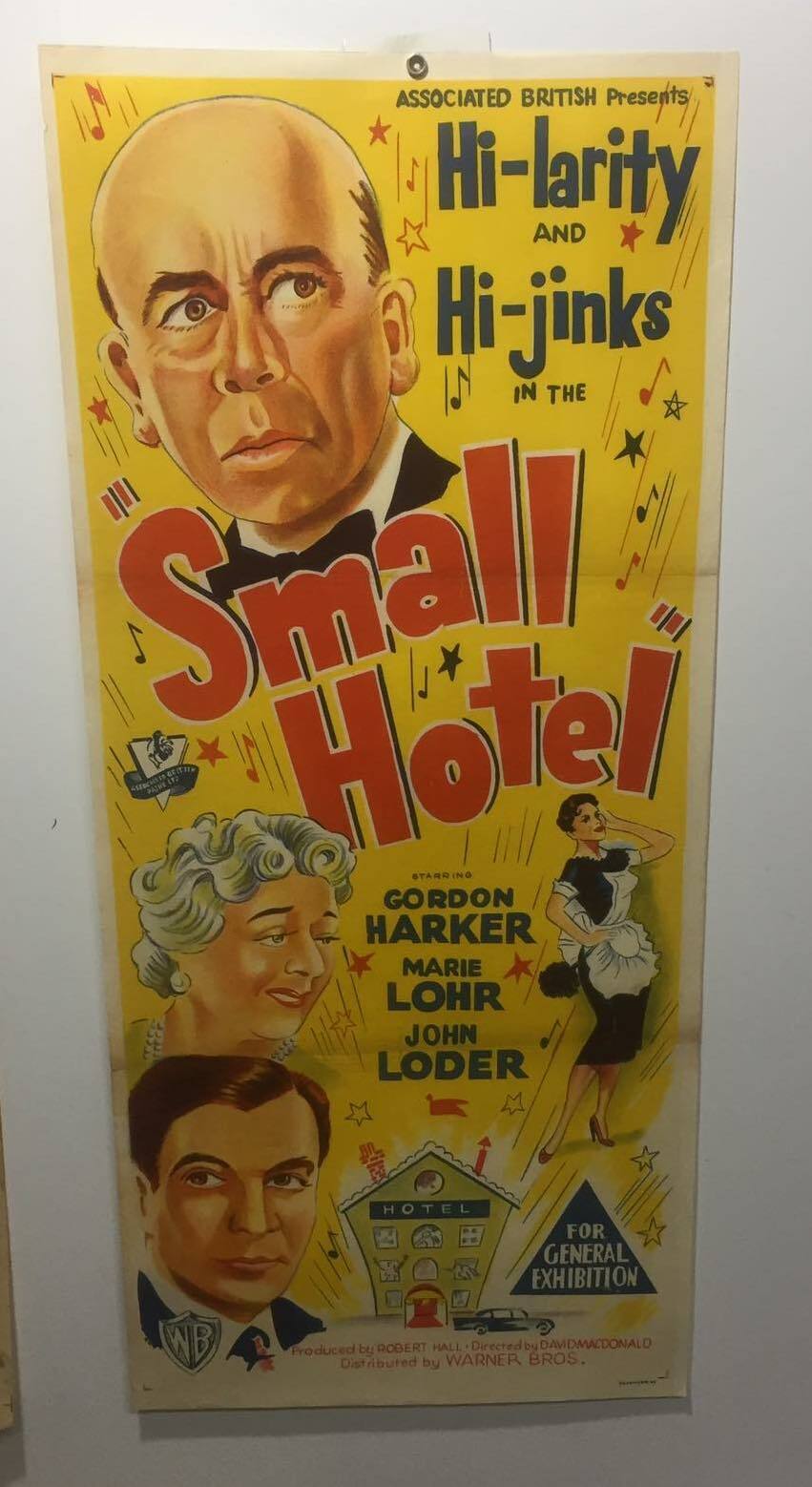 ORIGINAL DAYBILL MOVIE POSTER  – SMALL HOTEL