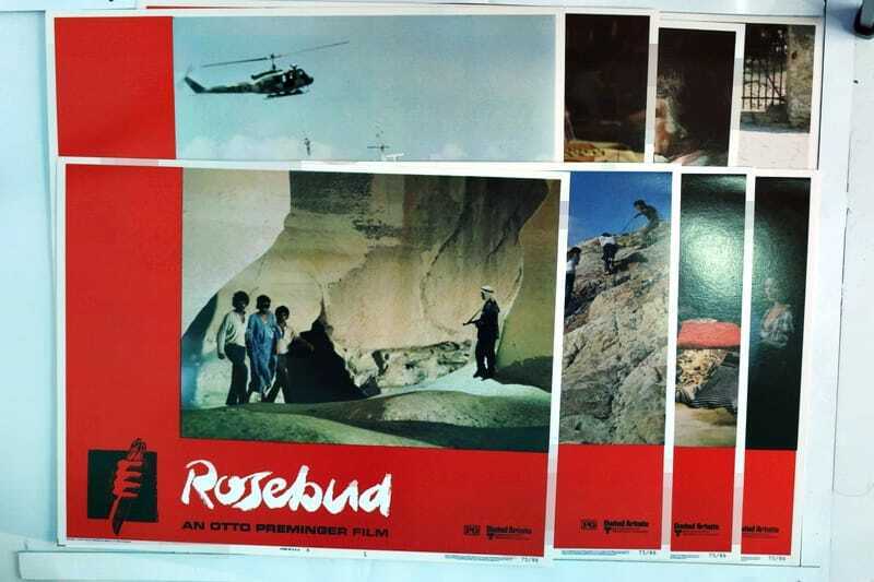 ORIGINAL LOBBY CARDS - ROSEBUD - 1975 - set of 8