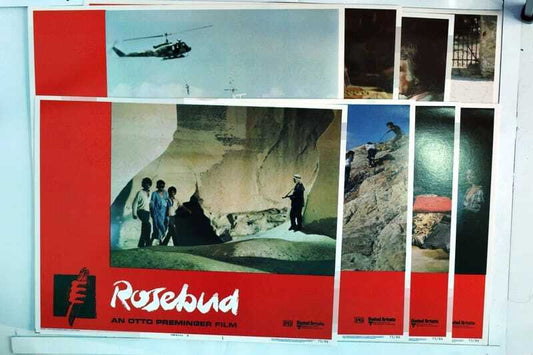 ORIGINAL LOBBY CARDS - ROSEBUD - 1975 - set of 8