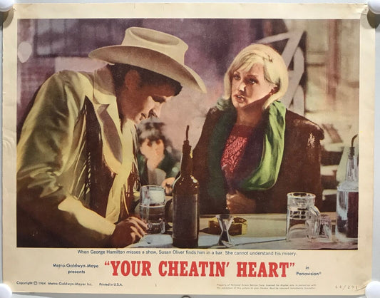 ORIGINAL LOBBY CARDS - YOUR CHEATIN' HEART - 1964 - set of 8