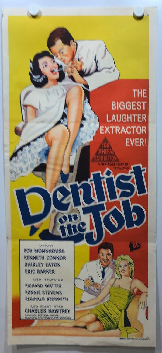 ORIGINAL DAYBILL MOVIE POSTER - DENTIST ON THE JOB