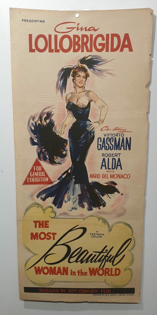 ORIGINAL DAYBILL MOVIE POSTER - THE MOST BEAUTIFUL WOMAN IN WORLD