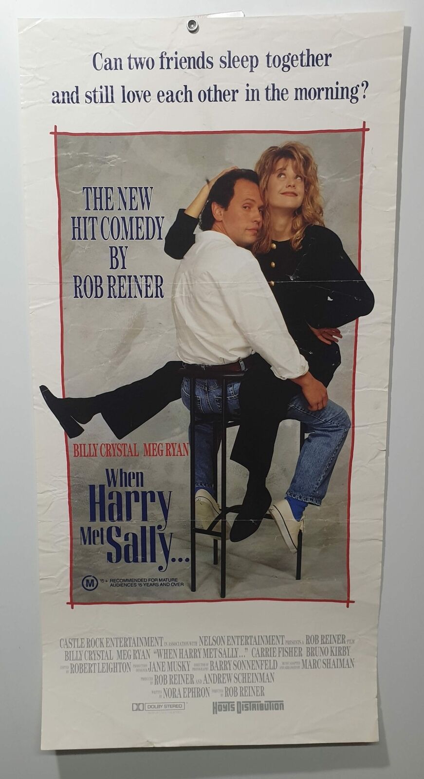 ORIGINAL DAYBILL MOVIE POSTER - WHEN HARRY MET SALLY - 1989