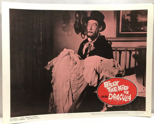 ORIGINAL LOBBY CARD - BILLY THE KID VS DRACULA - 1965 - card #4 (a)