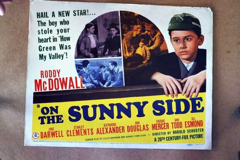 ORIGINAL LOBBY CARD - ON THE SUNNY SIDE - 1941 - title card