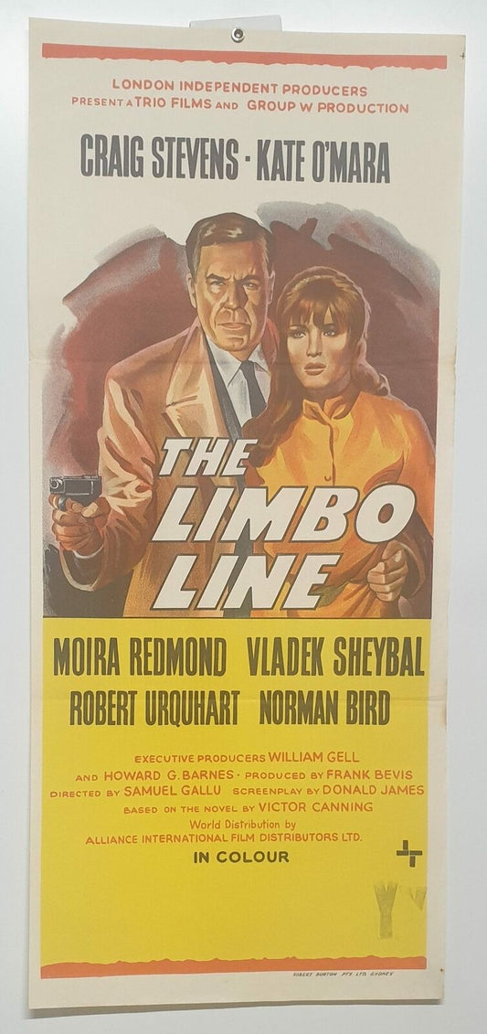 ORIGINAL DAYBILL MOVIE POSTER - THE LIMBO LINE - 1968