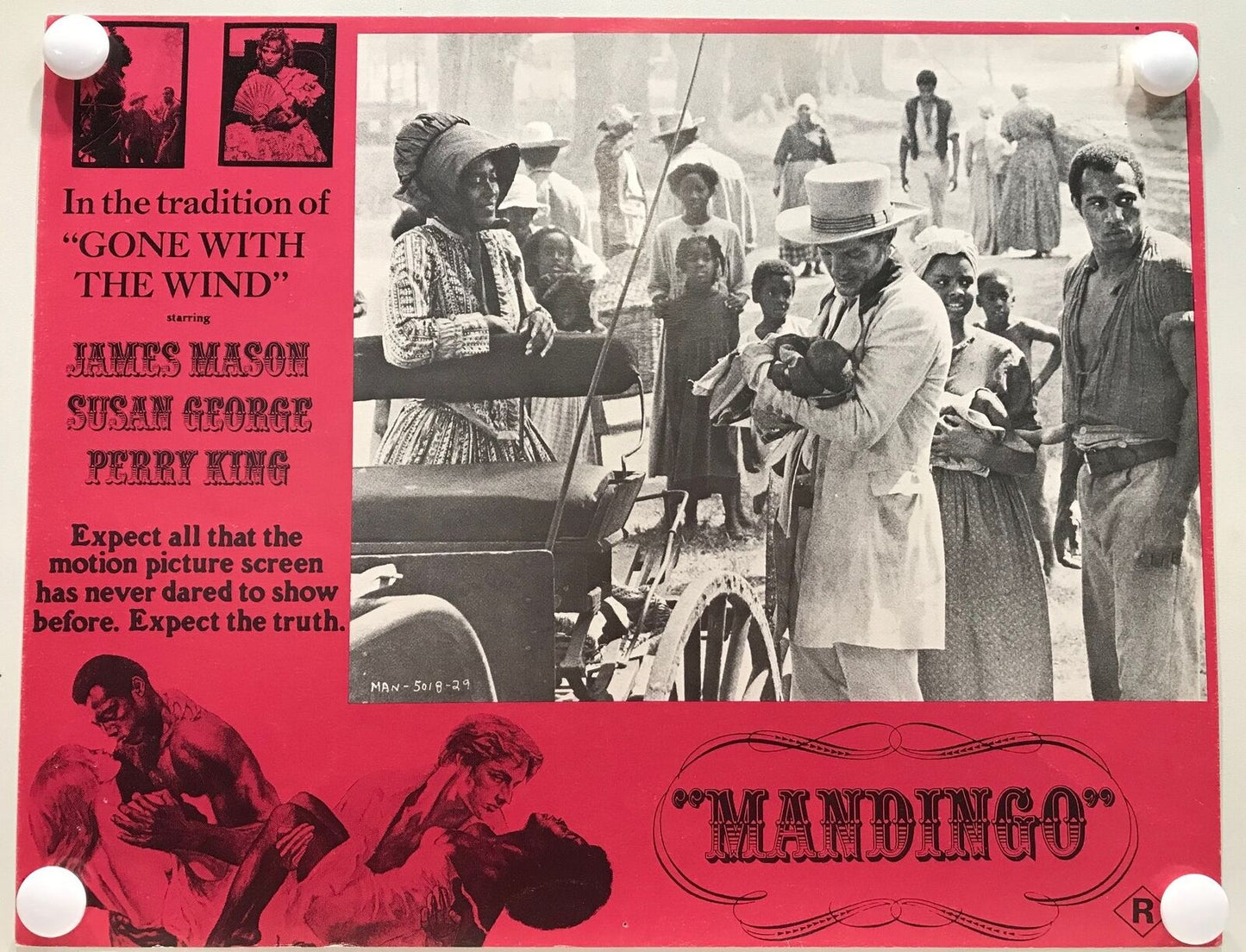 ORIGINAL LOBBY CARDS - MANDINGO - 1975 - set of 8