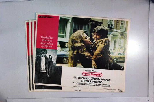 ORIGINAL LOBBY CARDS - TWO PEOPLE - 1973 - set of 8