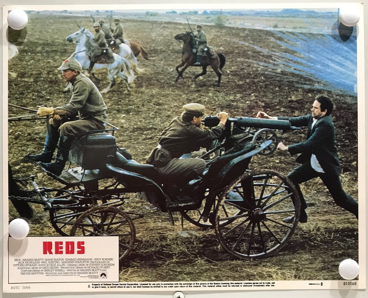 ORIGINAL LOBBY CARDS - REDS - 1981 - set of 8