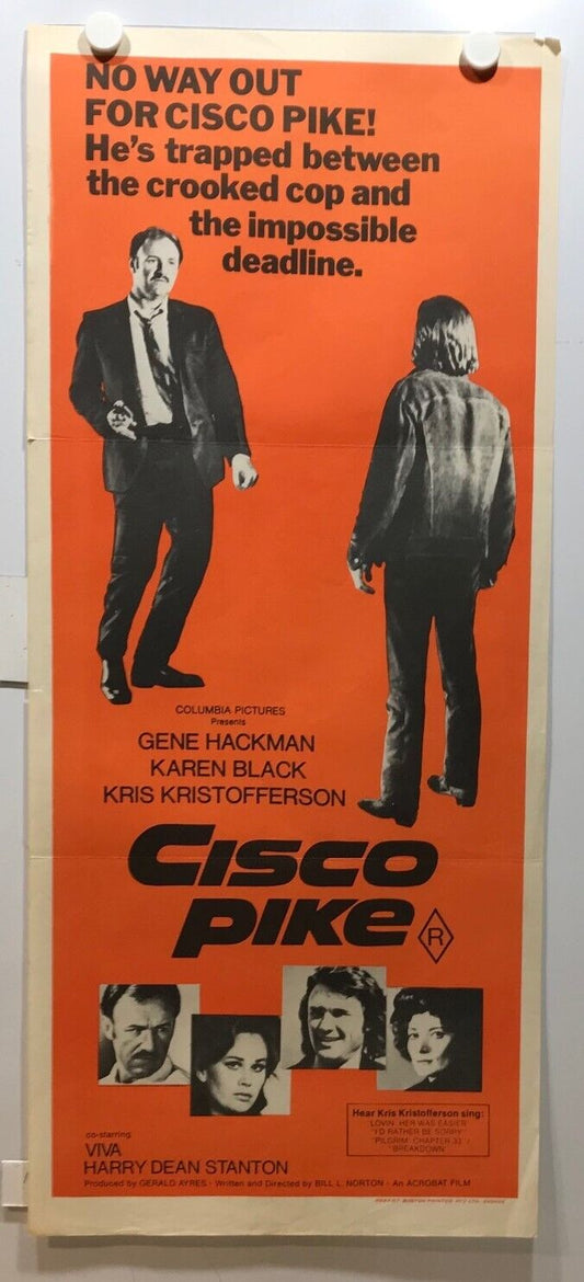 ORIGINAL DAYBILL MOVIE POSTER - CISCO PIKE