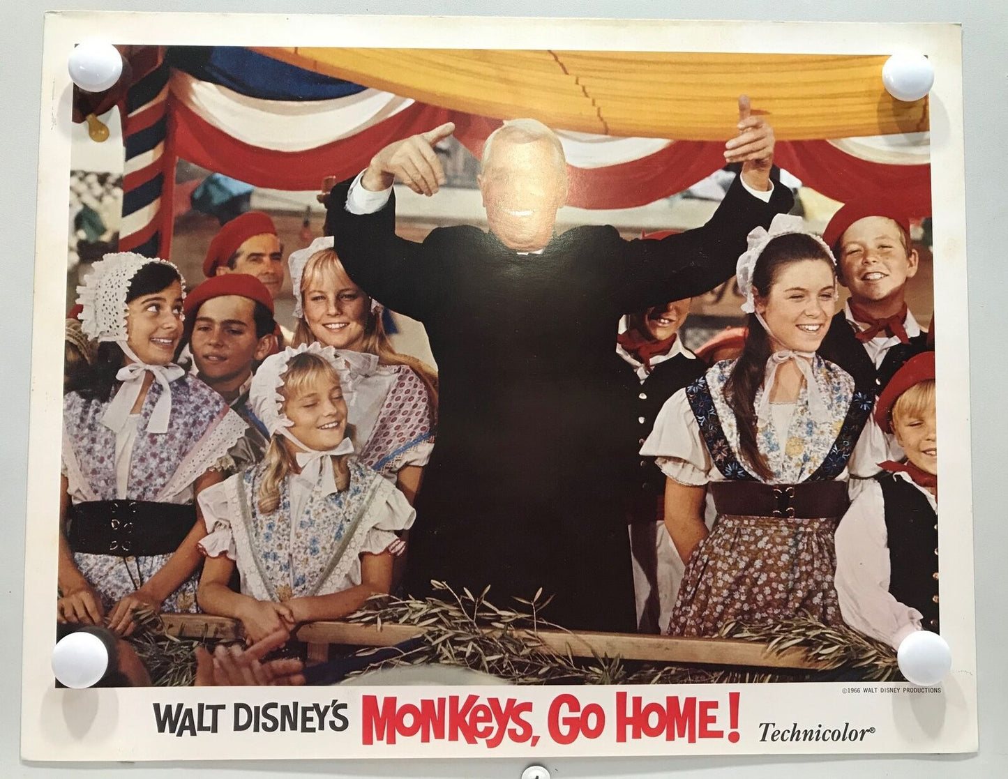 ORIGINAL LOBBY CARDS - MONKEYS, GO HOME! - 1967 - Walt Disney - set of 8 -  M...