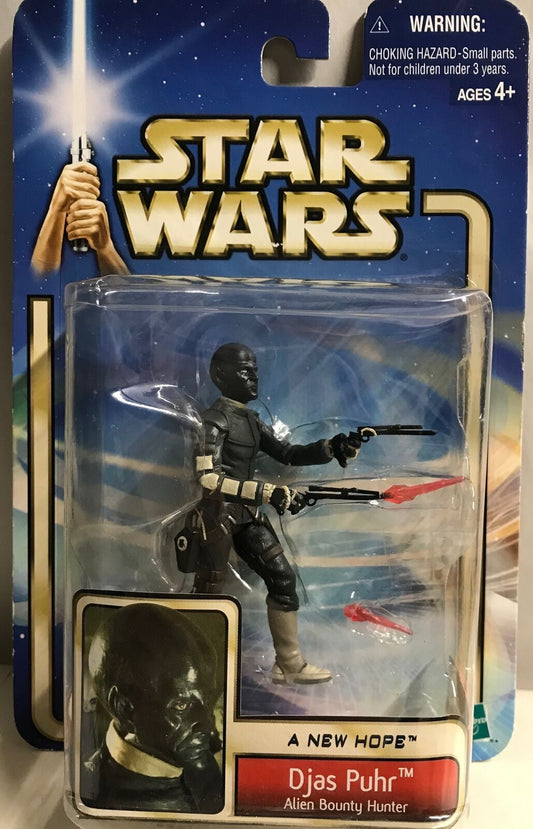 STAR WARS - HASBRO - A NEW HOPE - DJAS PUHR - "ALIEN BOUNTY HUNTER" - with 2 ...