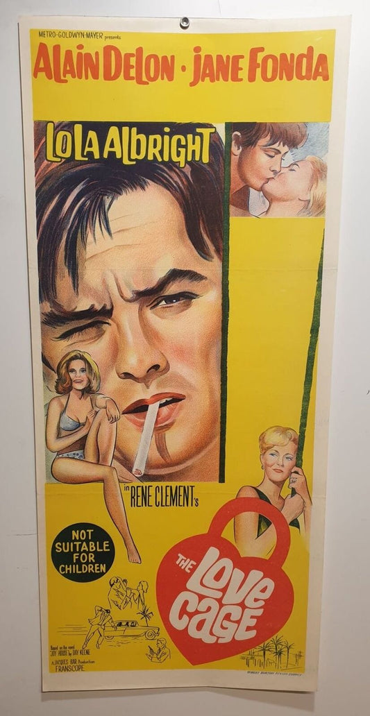 ORIGINAL DAYBILL MOVIE POSTER - THE LOVE  CAGE - 1964