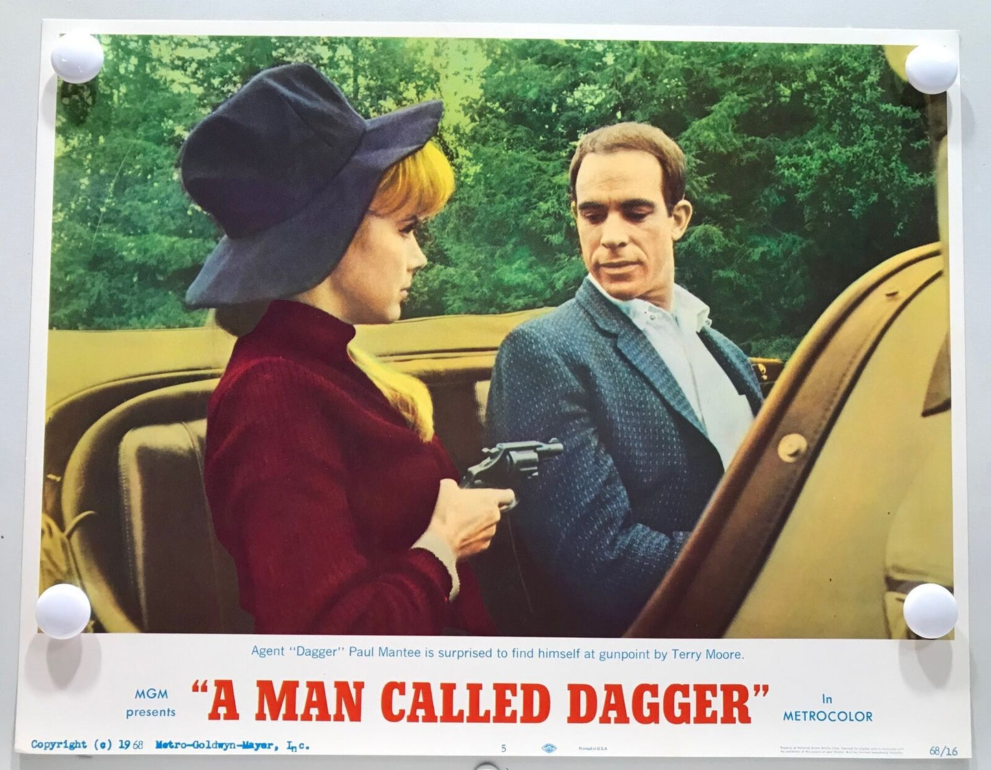 ORIGINAL LOBBY CARDS - MAN CALLED DAGGER - 1968 - set of 8