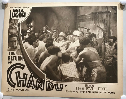 ORIGINAL SERIAL LOBBY CARD - THE RETURN OF CHANDU (c) - 1934 - Ch 4 "The Evil...