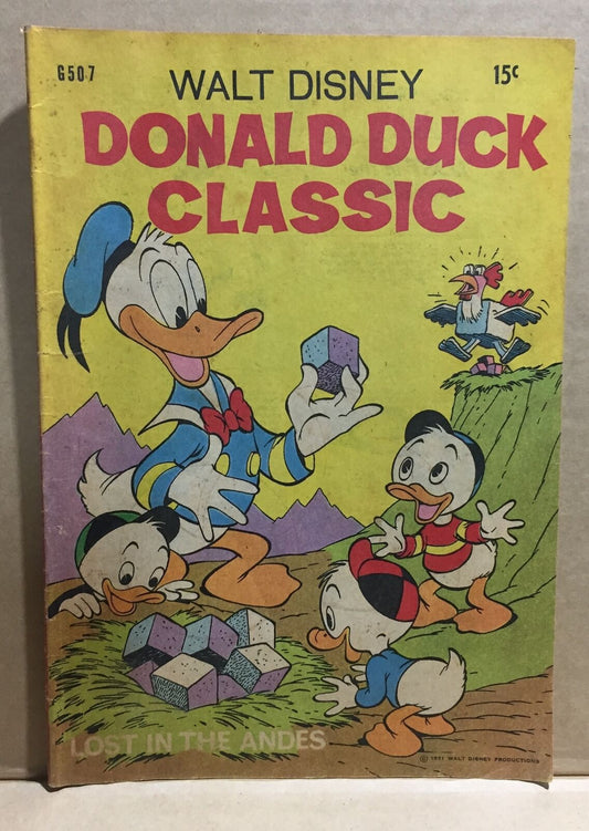 WALT DISNEY COMIC BOOK - DONALD DUCK CLASSIC G507  australian