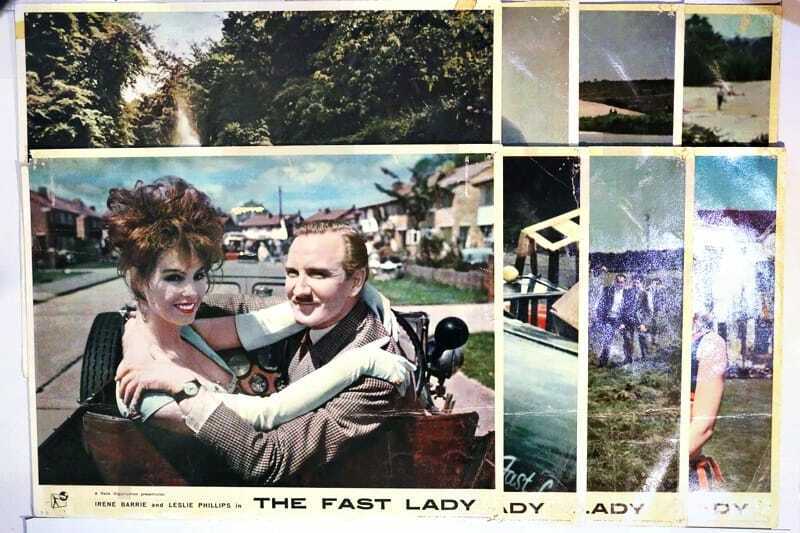 ORIGINAL LOBBY CARDS - THE FAST LADY - 1962 - set of 8