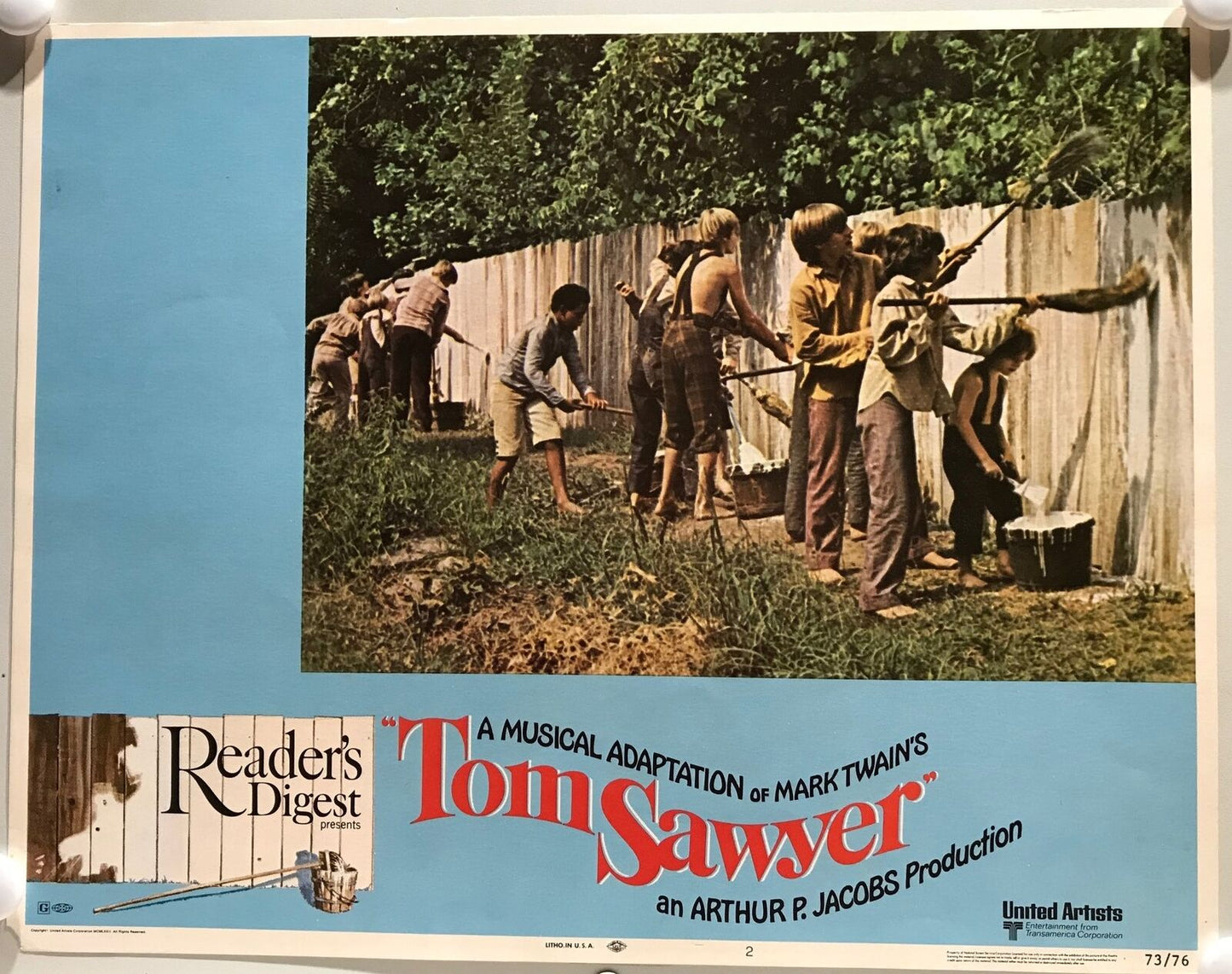 ORIGINAL LOBBY CARDS - Tom Sawyer - 1973 - set of 8