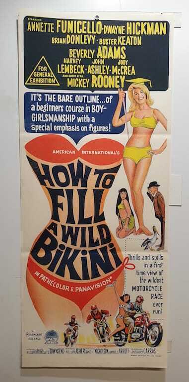 ORIGINAL DAYBILL MOVIE POSTER - HOW TO FILL A WILD BIKINI