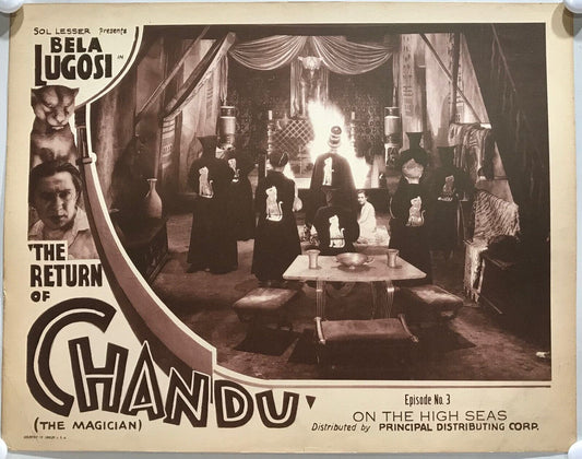 ORIGINAL SERIAL LOBBY CARD - THE RETURN OF CHANDU (c) - 1934 - Ch 3 "On the H...