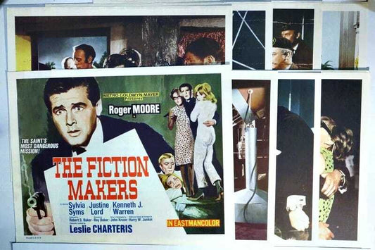 ORIGINAL LOBBY CARDS - THE FICTION MAKERS - The Saint - 1966 - set of 8