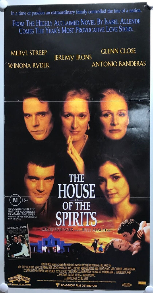 ORIGINAL DAYBILL MOVIE POSTER - THE HOUSE OF THE SPIRITS - 1993