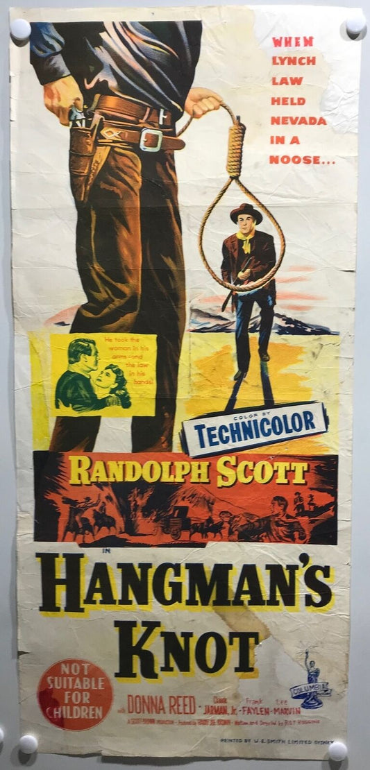 ORIGINAL DAYBILL MOVIE POSTER - HANGMAN'S KNOT