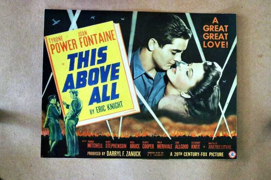 ORIGINAL LOBBY CARD - THIS ABOVE ALL - 1942 - title card
