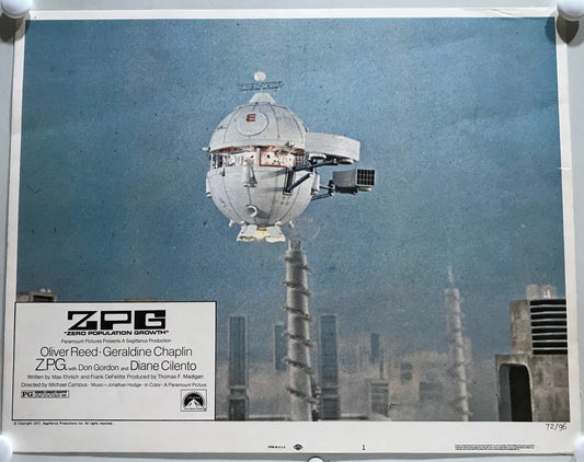 ORIGINAL LOBBY CARDS - Z.P.G. - 1972 - set of 8