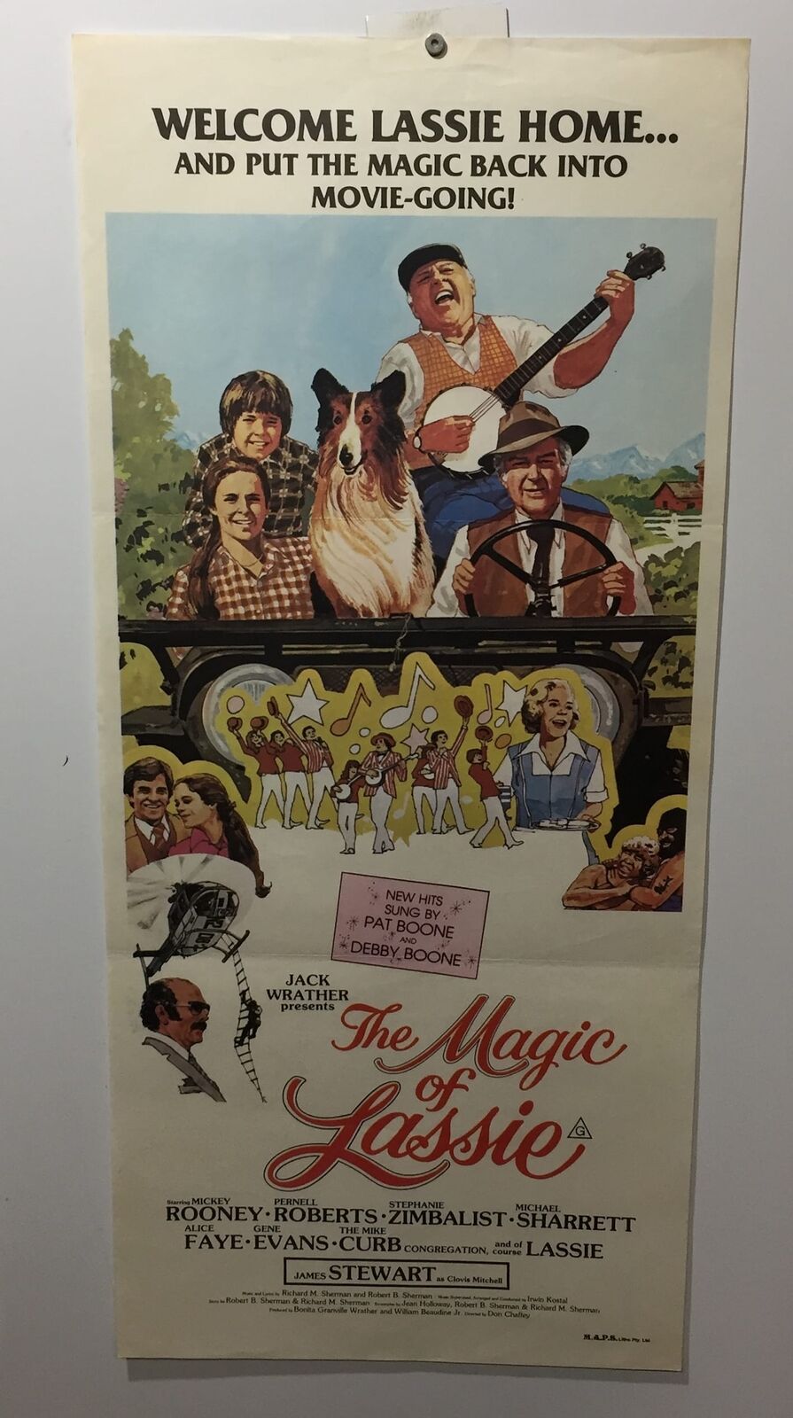 ORIGINAL DAYBILL MOVIE POSTER - THE MAGIC OF LASSIE - 1978