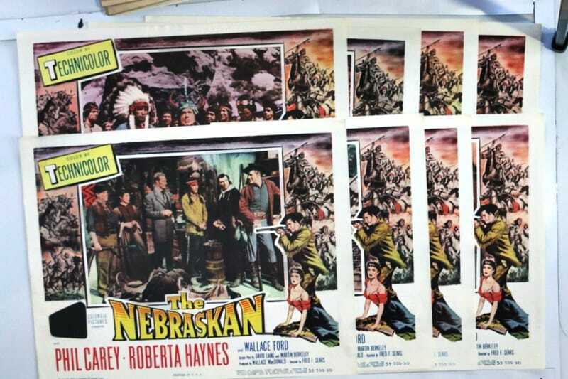 ORIGINAL LOBBY CARDS - THE NEBRASKAN - 1953 - set of 8