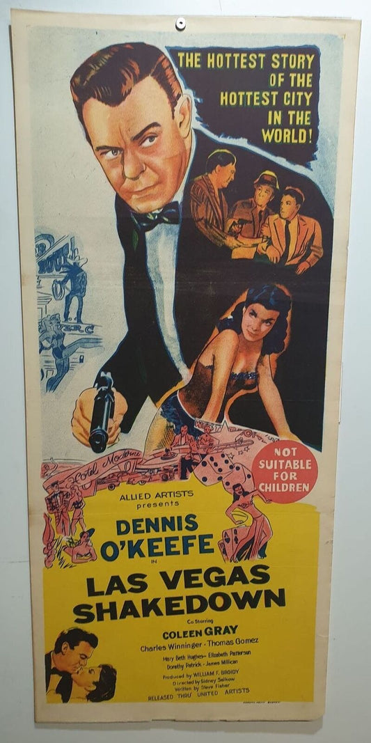 ORIGINAL DAYBILL MOVIE POSTER - LAS VEGAS SHAKEDOWN