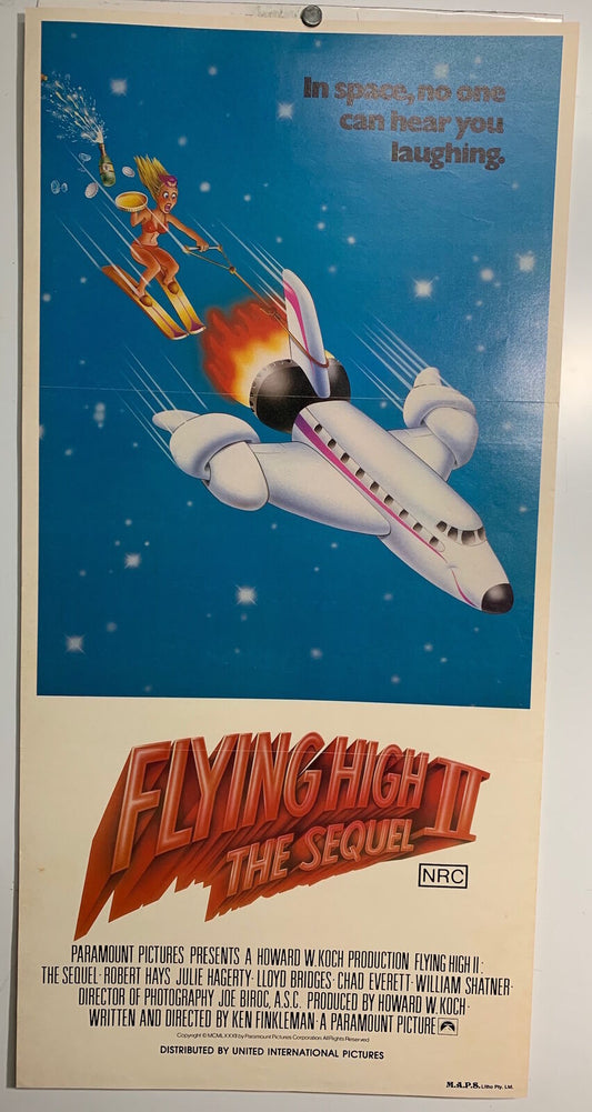 ORIGINAL DAYBILL MOVIE POSTER - FLYING HIGH II THE SEQUEL