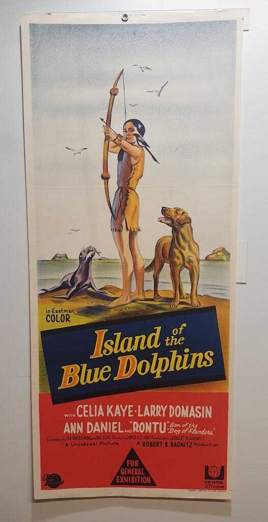 ORIGINAL DAYBILL MOVIE POSTER - ISLAND OF THE BLUE DOLPHINS