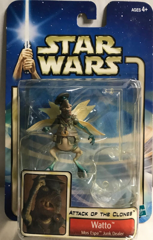 STAR WARS - HASBRO - AOTC - WATTO - "MOS ESPA JUNK DEALER" - with stand