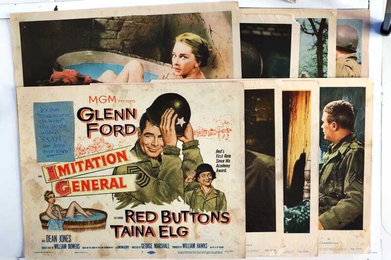 ORIGINAL LOBBY CARDS - IMITATION GENERAL - 1958 - card set of 8