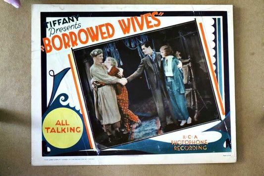 ORIGINAL LOBBY CARD - BORROWED WIVES - 1930- title card