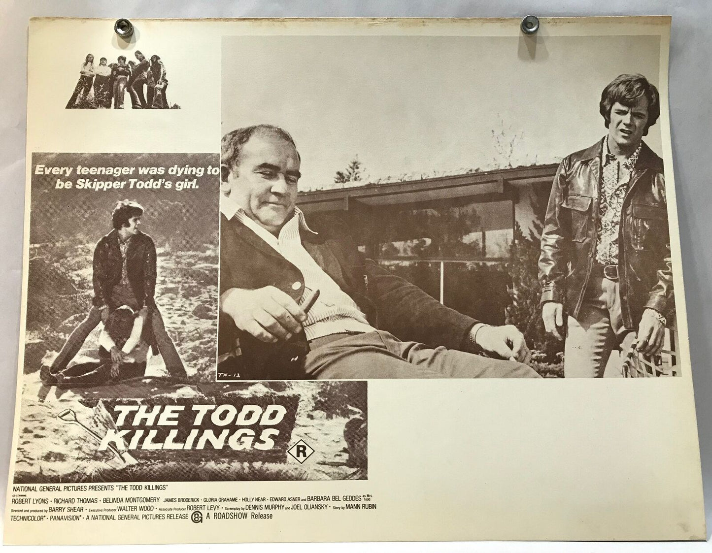 ORIGINAL LOBBY CARD - TODD KILLINGS (b) - 1971 - Australian