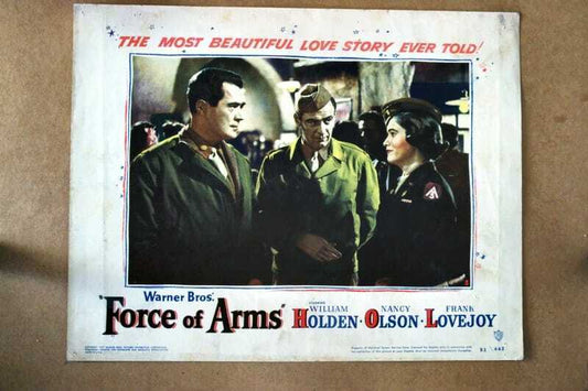 ORIGINAL LOBBY CARD - FORCE OF ARMS - 1951 - title card