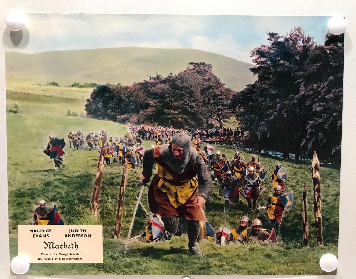 ORIGINAL LOBBY CARDS - MACBETH - 1963 - set of 8