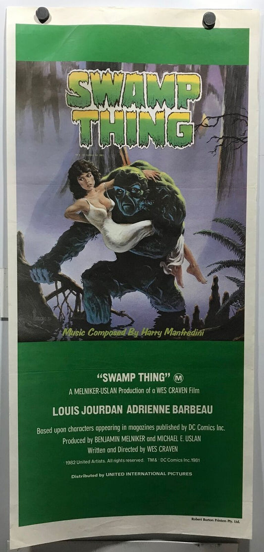 ORIGINAL DAYBILL MOVIE POSTER - SWAMP THING – SCIENCE FICTION