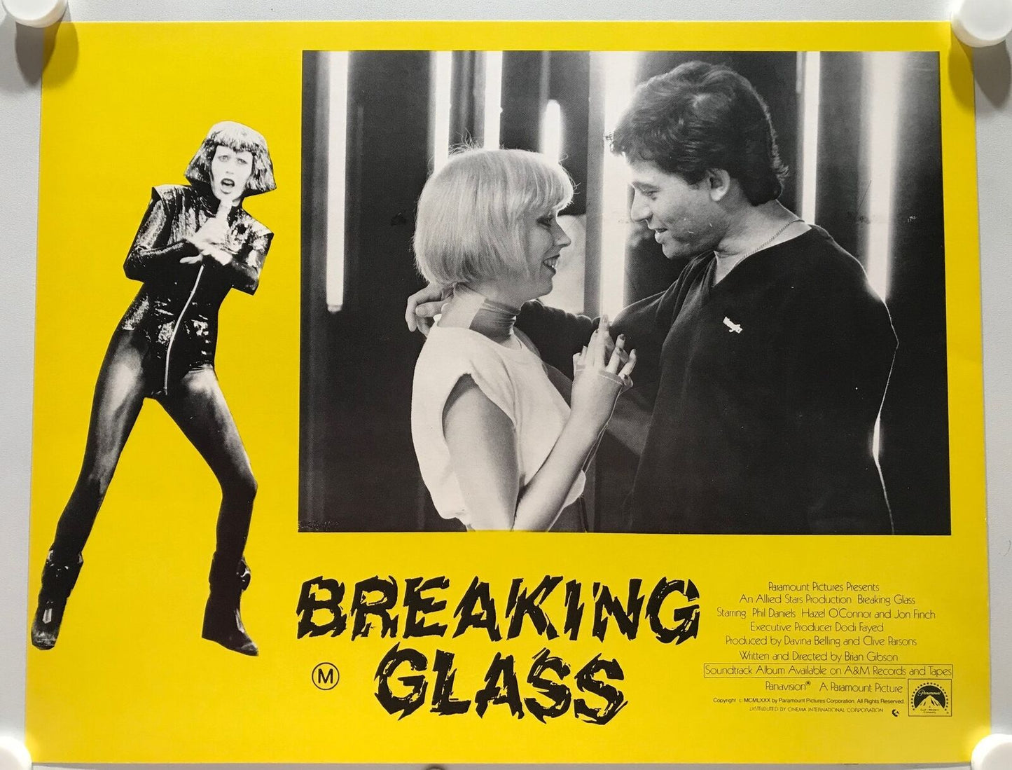 ORIGINAL LOBBY CARDS - BREAKING GLASS - 1980 - set of 8