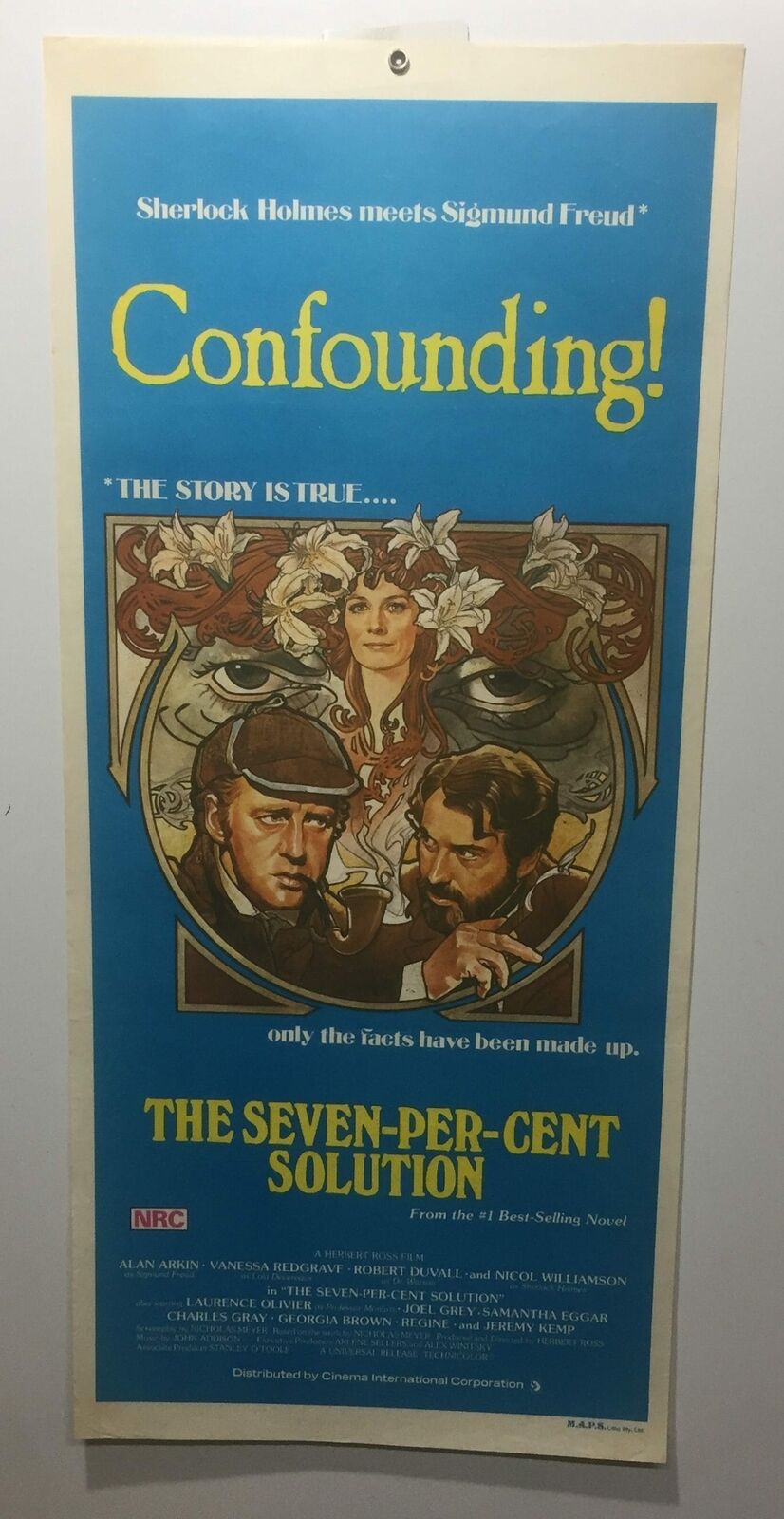 ORIGINAL DAYBILL MOVIE POSTER - THE SEVEN PER CENT SOLUTION