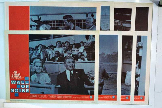 ORIGINAL LOBBY CARDS - WALL OF NOISE - 1963 - set of 8