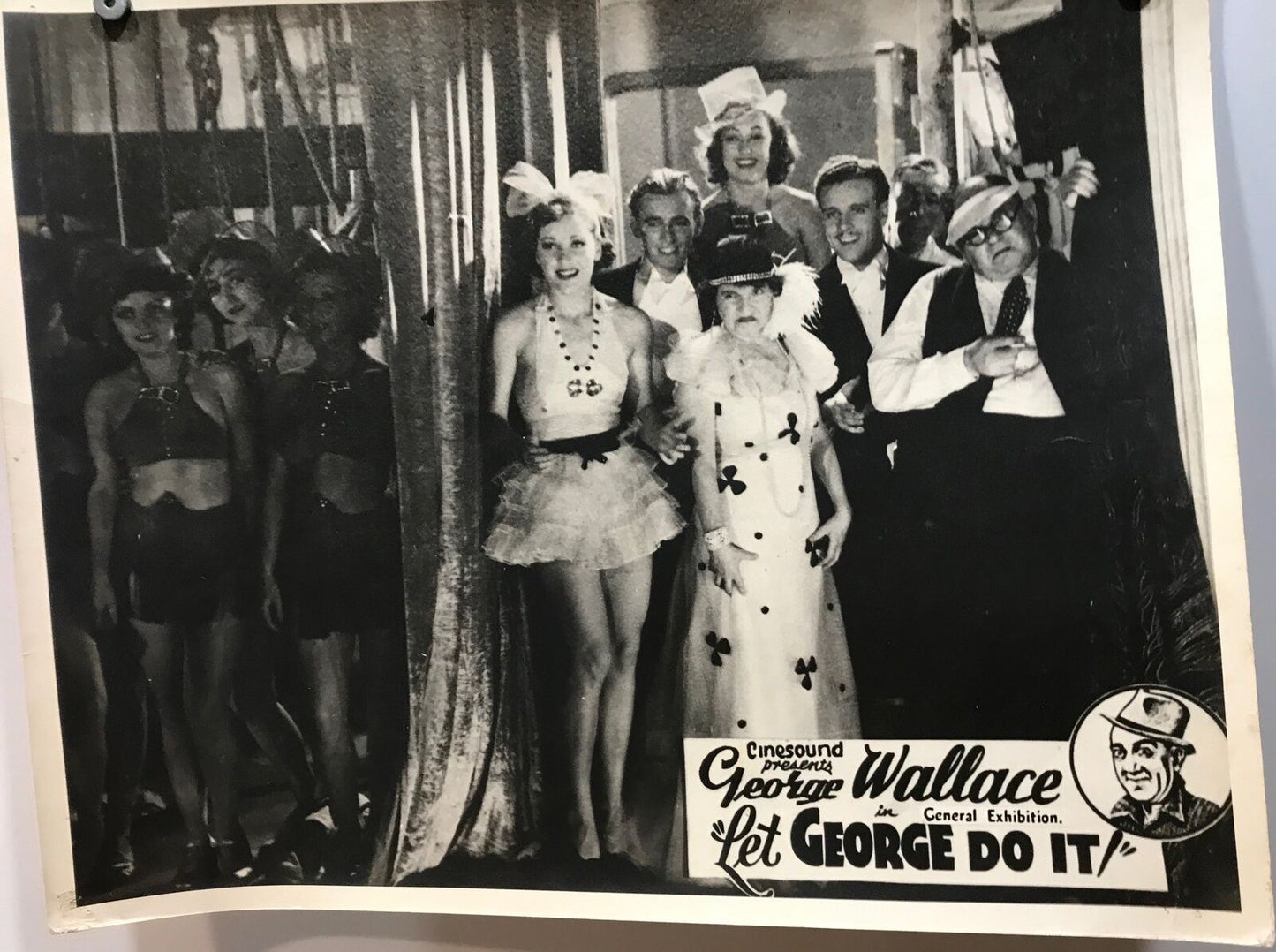 ORIGINAL LOBBY CARD - LET GEORGE DO IT (c) - 1938 - title card - Australia