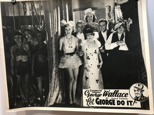 ORIGINAL LOBBY CARD - LET GEORGE DO IT (c) - 1938 - title card - Australia