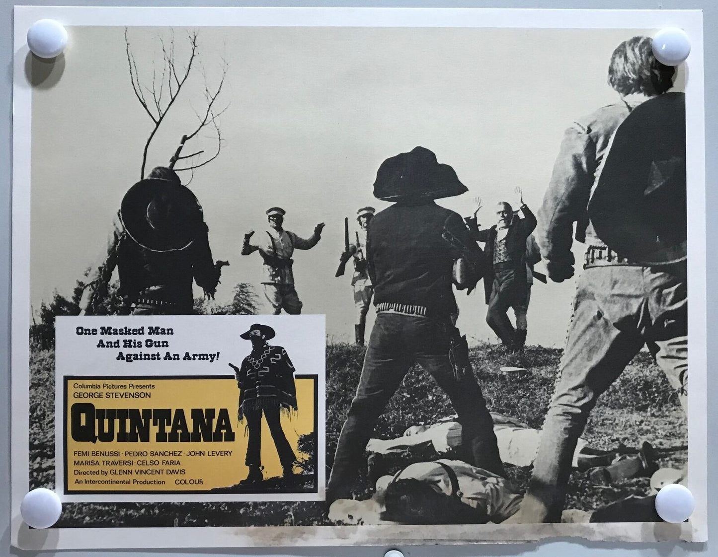 ORIGINAL LOBBY CARDS - QUINTANA - 1969 - set of 8